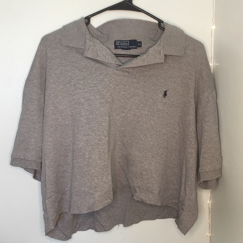 RALPH LAUREN oversized polo cropped